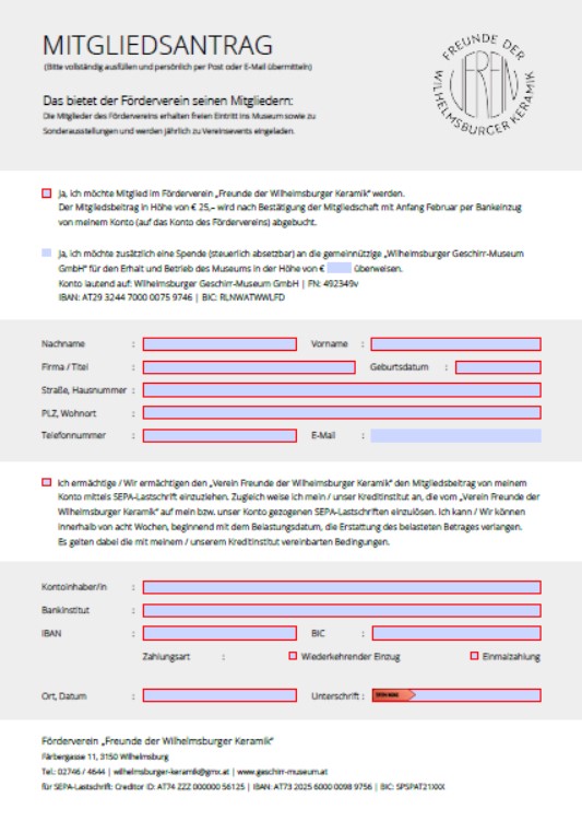 Mitgliedsantrag Freundeverein 2025